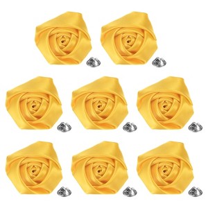 Unique Bargains Handmade Men Suits Formal Boutonnieres Wedding Corsage Lapel Pin Flower Brooch Butterfly Buckle 8 Pcs - 1 of 4
