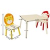 Lycvki 3 Pieces Wooden Kids Table and 2 Chairs Set - 3 of 4