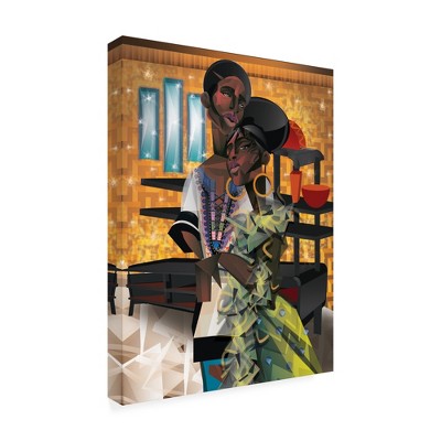 Trademark Fine Art -Jaleel Campbell 'Do You Love What You Feel?' Canvas Art