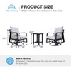 SUGOLD 3-Piece Aluminum Patio Seating Group with Gray Cushions and Swivel Chairs - 2 of 4