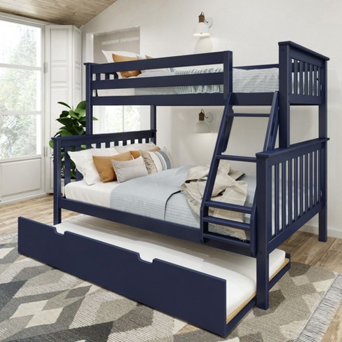 Plank+Beam Twin over Full Bunk Bed with Storage Trundle for Adults/Kids - image 1 of 4