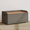 vidaXL Storage Bench Grey and brown - 2 of 4