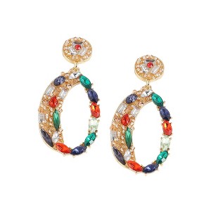 SOHI Women's Gold Regal Drop Earrings - 1 of 3