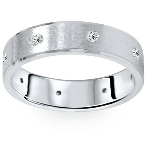 Pompeii3 Mens 1/3ct Diamond Comfort Fit Wedding White Gold Ring - Size 6.5  : Target