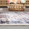Vintage Washable Rug, Non-Slip Low-Pile Oriental Floral Carpet for Living Room and Bedroom - 3 of 4