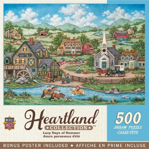 MasterPieces 500 Piece Jigsaw Puzzle - Lazy Days of Summer - 15"x21" - 1 of 4