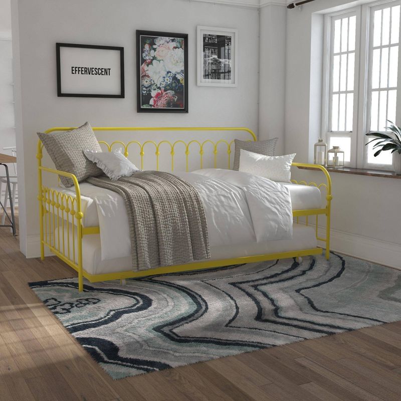 Bright Pop Metal Daybed with Roll Out Trundle - Novogratz, 5 of 12