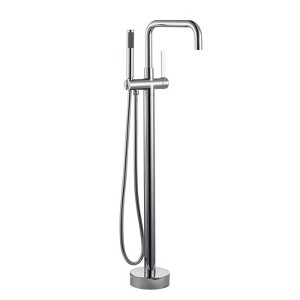 WOWOW Single-Handle Freestanding Tub Faucet Floor Mounted with Hand Shower - 1 of 4
