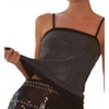 Women's Sparkle Rhinestone Cami Top - Main Strip - 3 of 4