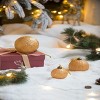 GlasFlength Tree Ornaments Modern Glass Ball Set Simple Elegant Design for Christmas Tree Home Decor Indoor Outdoor, Gold, 4.7"*4.7"*4.7" - 3 of 4