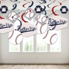 Big Dot of Happiness Batter Up - Baseball - Baby Shower or Birthday Party Hanging Decor - Party Decoration Swirls - Set of 40 - 3 of 4