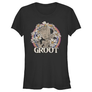 Junior's Women Guardians of the Galaxy Groot Springtime T-Shirt - 1 of 4