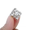 Unique Bargains One Faux Pearl Rhinestone Candied Haws Shape Shoelace Charms 1 Pair - 3 of 4