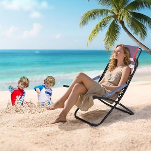 Utopia Breeze Lightweight Beach Chair with Cup Holder, Comfortable Portable Outdoor Chair with Carry Bag - 1 of 4