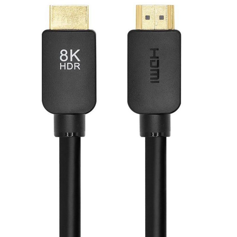 Monoprice 8K No Logo Ultra High Speed HDMI Cable - 5 Feet - Black | 48Gbps, Dynamic HDR, eARC, Compatible With Sony PS5, Xbox Series X, and Xbox, 1 of 5