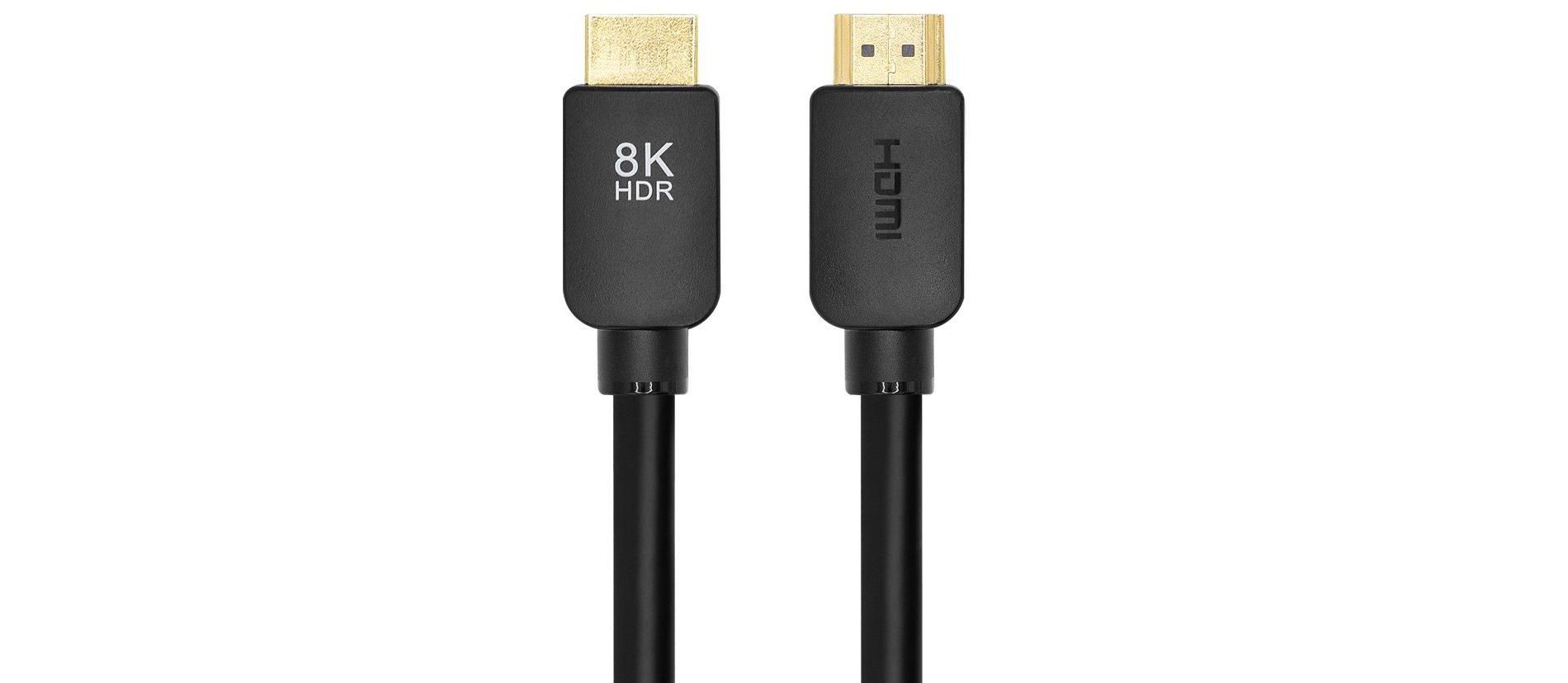 Monoprice Ultra 8K HDMI Cable - 6 Feet - Black | No Logo, High Speed, 8K@60Hz, 48Gbps, Dynamic HDR, eARC, Compatible With PS5 / Xbox Series X & Series