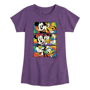 Girls' - Disney - Mickey & Friends Fitted Short Sleeve Graphic T-Shirt - 1 of 4