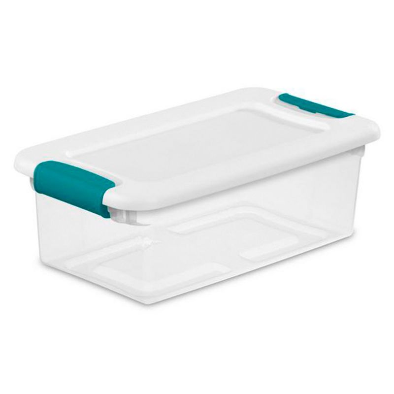 Sterilite Plastic Stacking Storage Box Container with Latching Lid for Home, Office, Workspace, & Utility Space Organization, 1 of 8