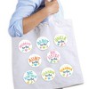 Big Dot of Happiness Colorful Baby Shower - 3 inch Gender Neutral Party Badge - Pinback Buttons - Set of 8 - 2 of 4
