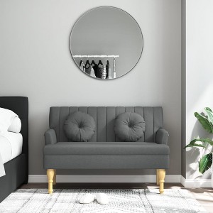 vidaXL Bench with Cushions Dark Gray 44.5 in.x25.4 in.x29.7 in. Fabric - 1 of 4