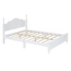 NicBex Full/Queen Vintage Platform Bed Frame with Headboard,Retro Style Wood Platform Bed,No Box Spring Needed,Easy Assembly,Walnut/White - 4 of 4
