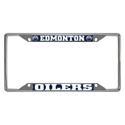 NHL Edmonton Oilers Stainless Steel License Plate Frame