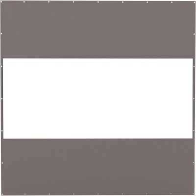 Maggift Decorative Objects Outdoor Clear Curtain, Waterproof, UV-Resistant, with Rustproof Grommets for Pergola, Graden, Gray, 118.9"*118.9"*1"