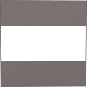 Maggift Decorative Objects Outdoor Clear Curtain, Waterproof, UV-Resistant, with Rustproof Grommets for Pergola, Graden, Gray, 118.9"*118.9"*1" - 1 of 4