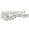 NicBex Modern 130" Chenille Sectional Sofa Modular U Shaped Sofa Couch with 2 Ottomans for Living Room Apartment - 3 of 4