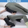 Itopfox Memory Foam Bed Sore Cushion for Buttocks, Pressure Relief Pillow for Sitting & Sleeping, T-Shaped Opening Tailbone Support, Dark Grey - 3 of 4