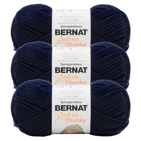 (Pack of 3) Bernat Softee Chunky Yarn-Navy Night