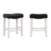 WestinTrends Upholstered Saddle Seat Bar Stool - 3 of 4