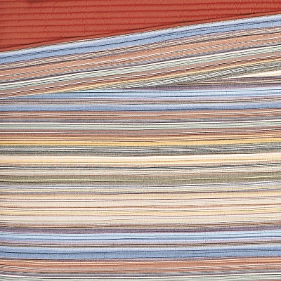 Twin Blue Cotton Plant-Themed Quilt Set