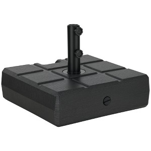 Outsunny 88 lbs. Fillable Umbrella Base with Steel Umbrella Holder for 1.3" 1.5" 1.9" Umbrella Poles - 1 of 4