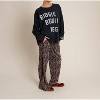 Women's Leopard Print Fancy Wide Leg Pants - AnnieWear - 3 of 4