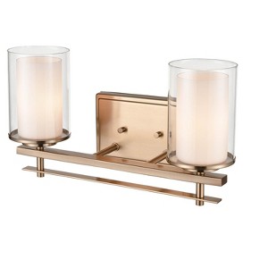 Millennium Lighting Huderson 2 - Light Vanity in  Modern Gold - 1 of 1