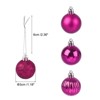 Unique Bargains Acrylic DIY Craft Party Christmas Tree Ornament Hanging Balls 1.18" 24 Pcs - 2 of 4