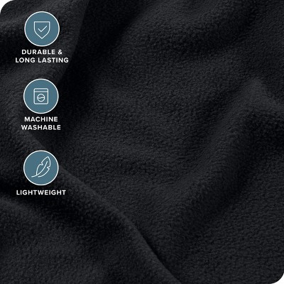 Twin Black Organic Flannel Deep Pocket Sheet Set