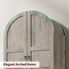 Farmhouse Arched Kitchen Pantry Cabinet, Tall Wood Kitchens Storage Cabinets with 2 Large Drawers, Easy Assembly - 3 of 4