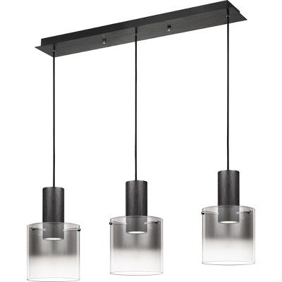 Kilmer Integrated LED Earth Black Linear Chandelier
