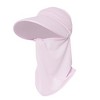Anna-Kaci Womens Detachable Face Cover Sun Visor Cap UV Protection Mesh Panel Design with Extra Wide Brim - 2 of 4