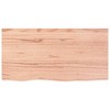 vidaXL Table Top, Light Brown 31.5"x15.7"x0.8" Treated Solid Wood Oak - 3 of 4