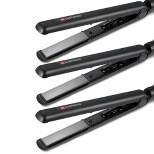 Dartwood 40W Portable Ceramic Hair Straightener - Professional Salon Styling Flat Iron to Help You Look Your Best (3 Pack, Black)