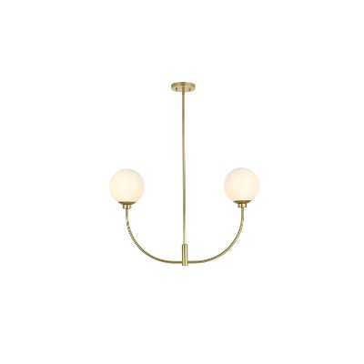 Elegant Lighting Nyomi 36-Inch Chrome Chandelier with Sleek Form