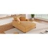 Mirod Oversized Chaise Lounge Chair 53.5"W x 70.9"D, Classic Soft Fabric Armchair with Solid Wood Legs, Comfortable Seating, Easy Assembly - 3 of 4