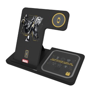 Keyscaper Marvel Thunderbolts Badge 15-Watt 3 in 1 Charging Station - 1 of 4