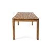 Christopher Knight Home Oslo Outdoor Wicker and Acacia Wood 7 Piece Dining Set with Cushion, Teak/Multibrown - 4 of 4