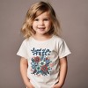 The Juniper Shop Distressed Land Of The Free Flowers Toddler Short Sleeve Tee - 3 of 4