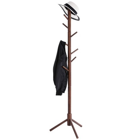 Costway Metal Coat Hat Rack Organizer Clothes Hanger Hooks Tree Stand  Umbrella Holder : Target