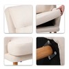 PAGED Modern Accent Chair and Ottoman Sets, Ergonomic Arm Chair with Adjustable Backrest, Recliner Chair for Living Room, Bedroom - 4 of 4